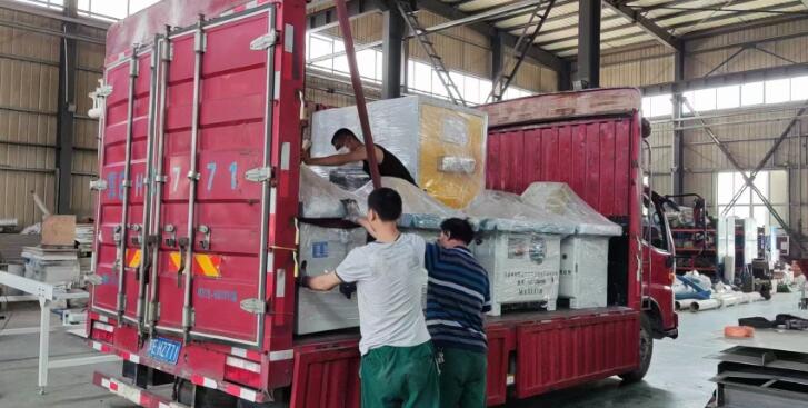 Extrusion Board Packaging Machine and Portable Grooving Machine Shipped